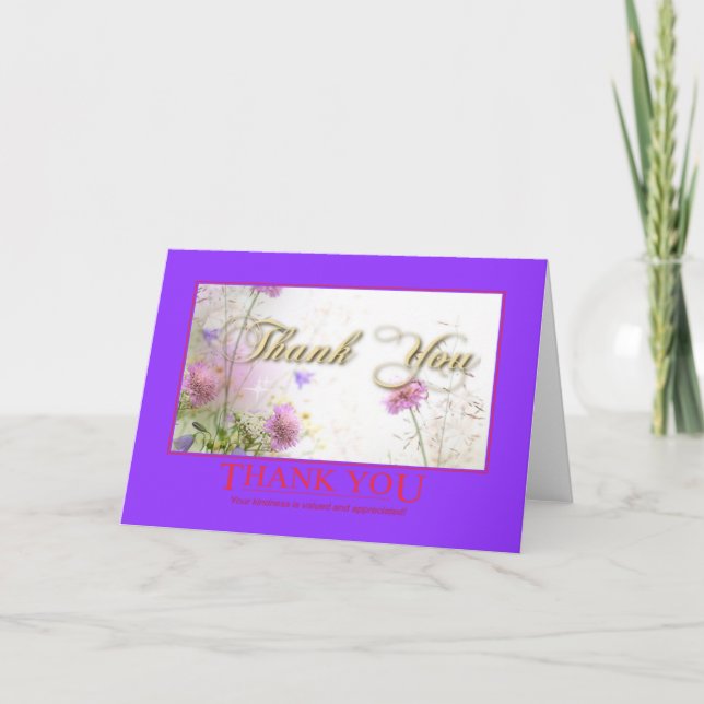 Tack för ditt känslokort kort (Framsida)