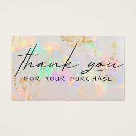 Tack för ditt köp av vit valfri visitkort