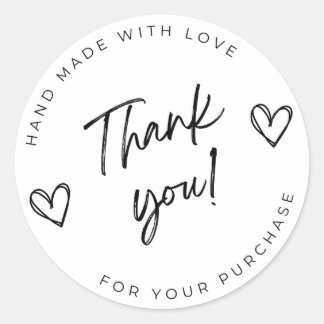 Tack för ditt köp runt klistermärke