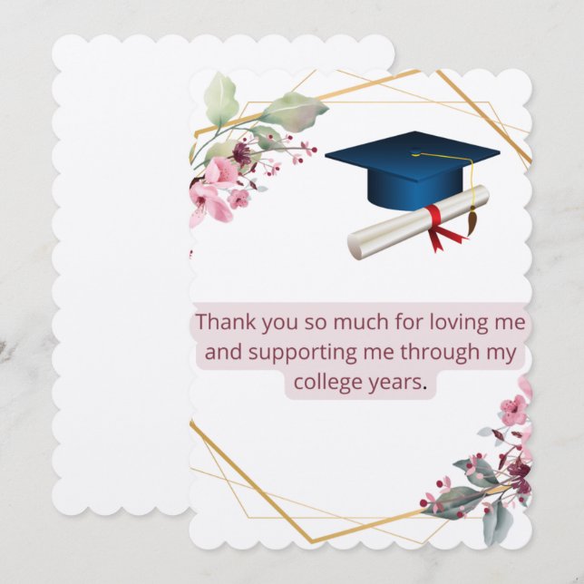 Tack för ditt kort (Fram/baksida)