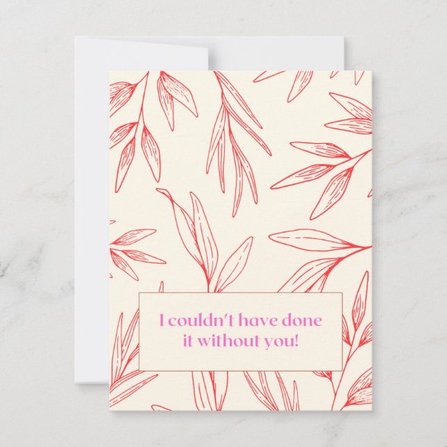 Tack för ditt kort (Framsida)