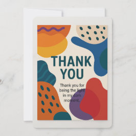 Tack för ditt kort - abstrakt meddelande med ett