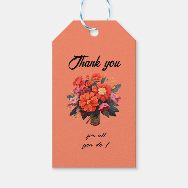 Tack för ditt kort, administrativ Professionell Presentetikett (Framsidan)