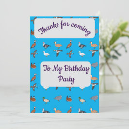 Tack för ditt kort, ankor inbjudningar