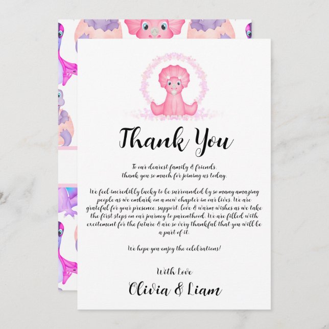 Tack för ditt kort - Behållare för vattenfärgsbarn (Fram/baksida)