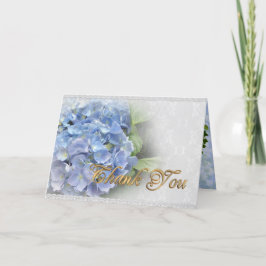 Tack för ditt kort Blue Hydrangeas