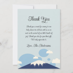 Tack för ditt kort - Blue Mountain Baby Shower
