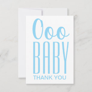 Tack för ditt kort: Blue Oo Baby Tack Kort