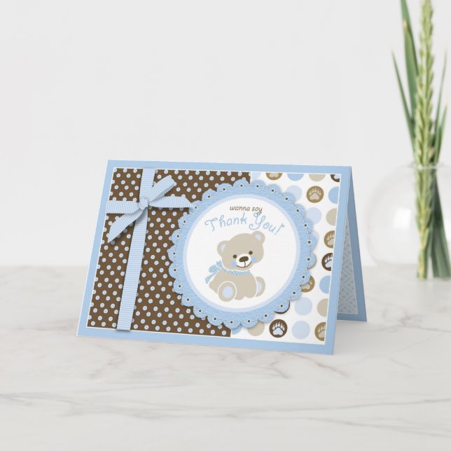 Tack för ditt kort, Boy Nalle Kort (Framsida)