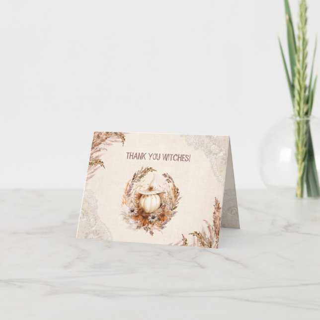 Tack för ditt kort, bra Witch Halloween-Möhippa (Framsida)