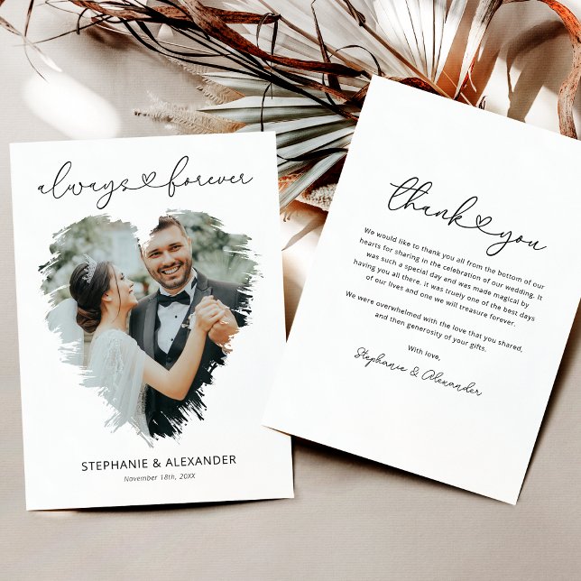 Tack för ditt kort - Bröllop - ett enkelt Photo He (Skapare uppladdad)