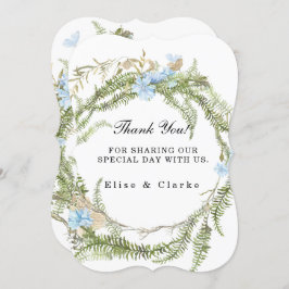 Tack för ditt kort, Bröllop, sommaren Fern Wandean Inbjudningar