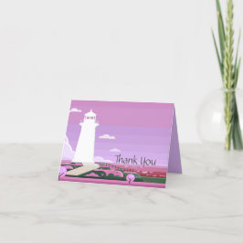 Tack för ditt kort, Cheery Lighthouthouse Lavender Kort
