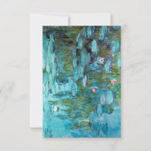Tack för ditt kort Claude Monet Nympheas Vatten Li