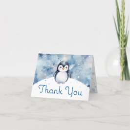 Tack för ditt kort, Cute Penguin Baby Shower