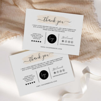 Tack för ditt kort, DIY Marknadsföring-kort. Kort