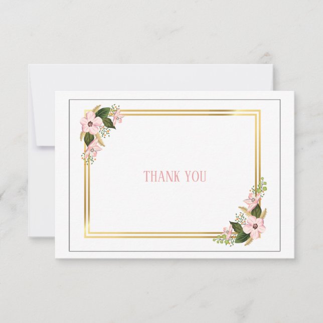 Tack för ditt kort, Dogwood Swag Inbjudningar (Framsida)