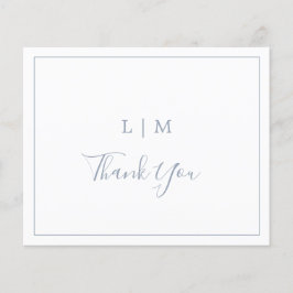 Tack för ditt kort, Dusty Blue Budget Bröllop