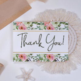 Tack för ditt kort, Eggshell och  Blommigt Elegant