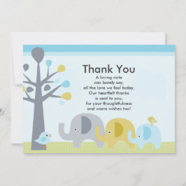 Tack för ditt kort Elephant Kärlek Baby Shower