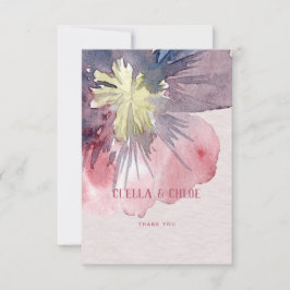 Tack för ditt kort Flor Bröllop