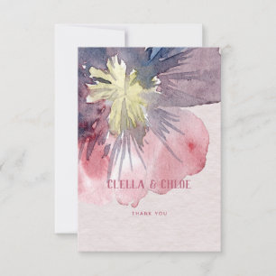 Tack för ditt kort Flor Bröllop