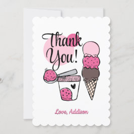 Tack för ditt kort - Födelsedagsfest för Ice Cream