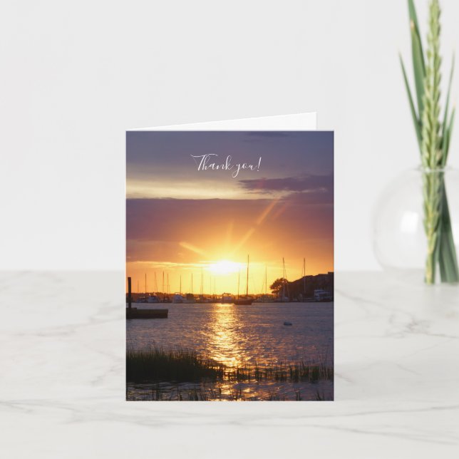 Tack för ditt kort, Folly River-solstrålar Kort (Framsida)