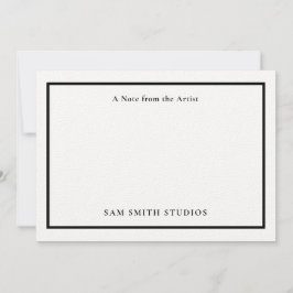 Tack för ditt kort för anpassade Artist