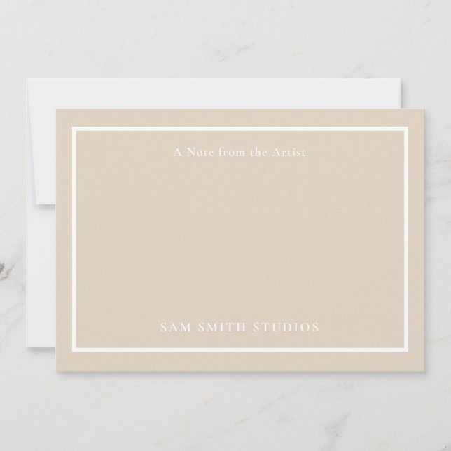 Tack för ditt kort för anpassade Artist (Framsida)