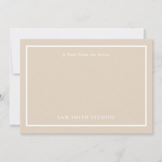 Tack för ditt kort för anpassade Artist