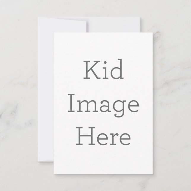 8,9 x 12,7 cm Platt Save The Date-kort (Framsida)