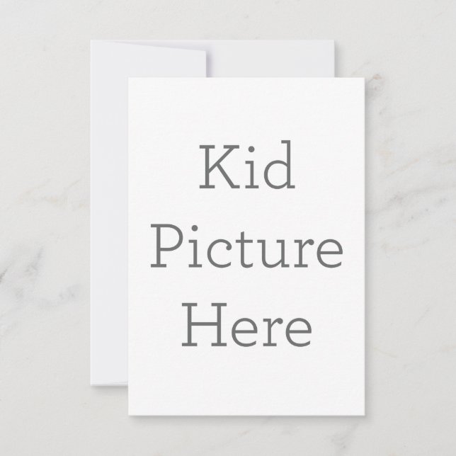 8.9 x 12.7 cm Platt Save The Date-kort (Framsida)