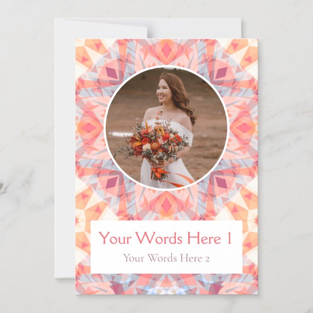 Tack för ditt kort för anpassningsbar Rosa Star Br (Framsida)