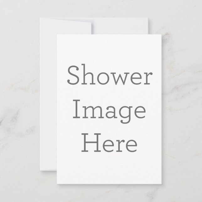 8.9 x 12.7 cm Platt Save The Date-kort (Framsida)