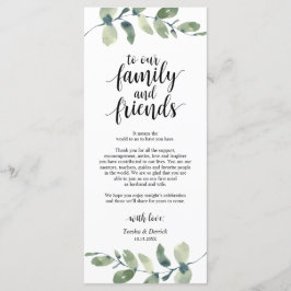 Tack för ditt kort för att bröllop Ställe ställer