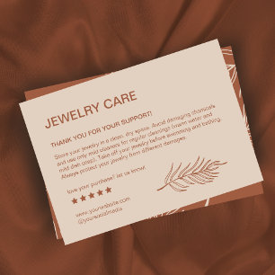 Tack för ditt kort för att du ska få en juvelerarv