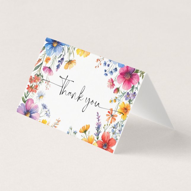 Tack för ditt kort för BabyFlowers Baby Shower (Framsida)