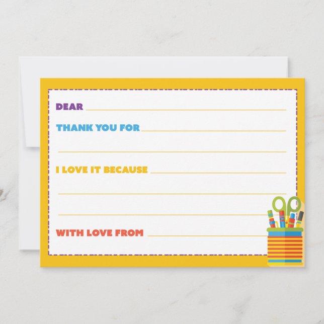 Tack för ditt kort för barn (Framsida)