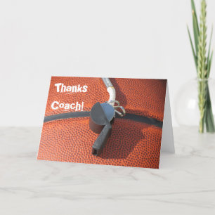 Tack för ditt kort för Basketball Coach