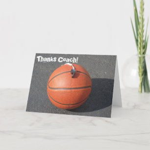 Tack för ditt kort för Basketball Coach