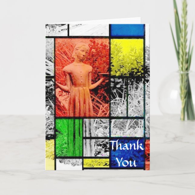 Tack för ditt kort för Bird Girl Angel (Framsida)