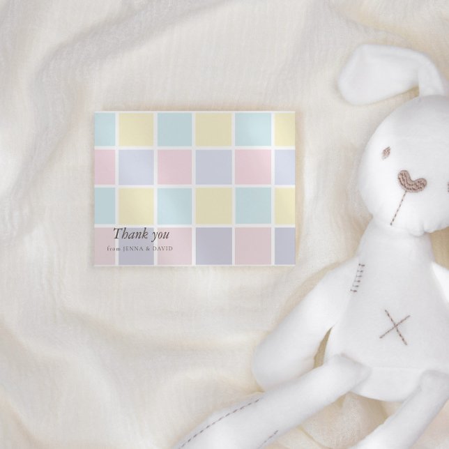 Tack för ditt kort för Blockbabyskor i färg (Skapare uppladdad)