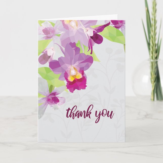 Tack för ditt kort för Blommar med låg polär körsb (Framsida)