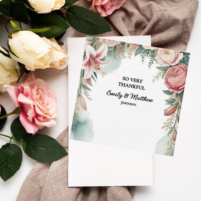 Tack för ditt kort för blommigt Arch Designer (Skapare uppladdad)