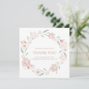 Tack för ditt kort för Blommigt Baby Shower