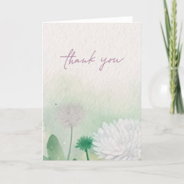 Tack för ditt kort för Blommigten elegant