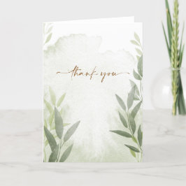 Tack för ditt kort för Blommigten elegant Greenery