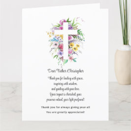 Tack för ditt kort för Blommigten Pastoruppskattni