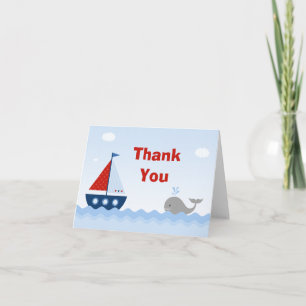 Tack för ditt kort för Boat Baby Shower
